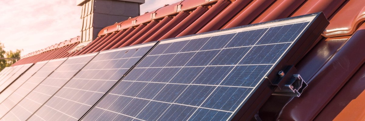 solar panesl or photovoltaic plant on the roof of a house solar panesl or photovoltaic plant on the roof of a house